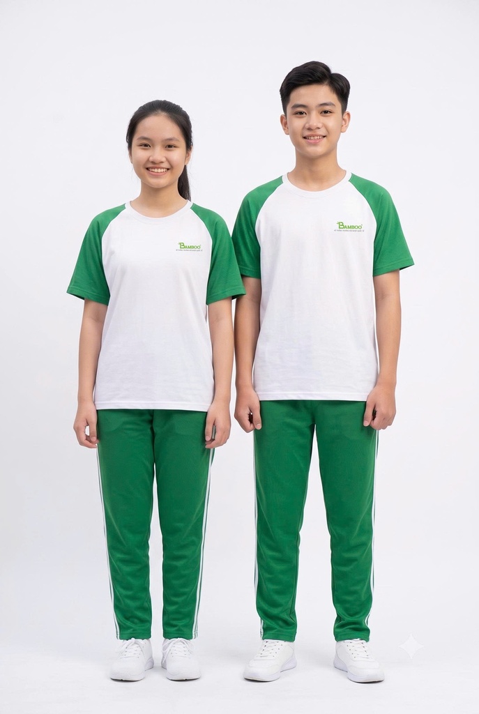 Áo thể dục Bamboo trung học 2024
